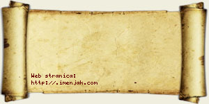 David Mećava vizit kartica